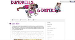 Desktop Screenshot of dumbbellsanddiapers.com